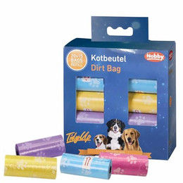 Produktbild von Nobby Hundekotbeutel TidyUp mit Pfotendruck Pastell - 20 x 15 Stk.