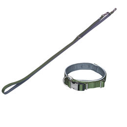 Produktbild von Nobby Hundeleine und Halsband Set Classic Preno Royal olivgrün S-M