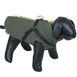Produktbild von Nobby Hundemantel Sobak 2 in 1 oliv-gelb 29 cm