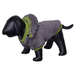 Produktbild von Nobby Hundemantel Teddy grau/grün