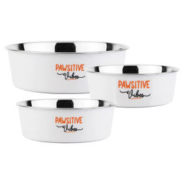 Nobby Hundenapf Pawsitive Vibes weiß - 0,95 l – Bild 1 von 7