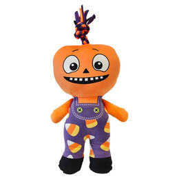 Produktbild von Nobby Hundespielzeug Halloween Kürbismann mit Seil aus Plüsch