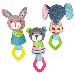 Produktbild von Nobby Hundespielzeug Plüschtier mit Kunststoffring