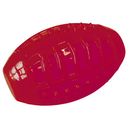 Produktbild von Nobby Hundespielzeug TPR Kühl-Rugbyball rot