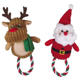Produktbild von Nobby Hundespielzeug Weihnachtsfigur mit Baumwollseil