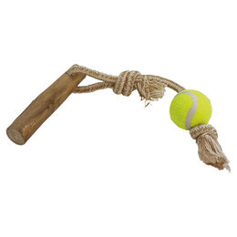 Nobby Kaffeeholz mit Seil und Ball S - 40 cm – Bild 1 von 4