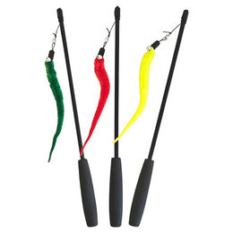 Produktbild von Nobby Katzen-Angel mit Plüschwurm