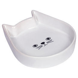 Nobby Katzen Keramik Futternapf Kitty Face weiß – Bild 1 von 3