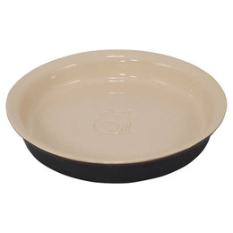 Produktbild von Nobby Katzen Keramik Futternapf Miska schwarz/creme - 0,25 l