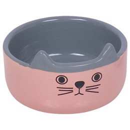 Produktbild von Nobby Katzen Keramik Napf Cat Face pink - 0,16 l