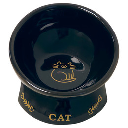 Produktbild von Nobby Katzen Keramik-Napf Golden Cat schwarz