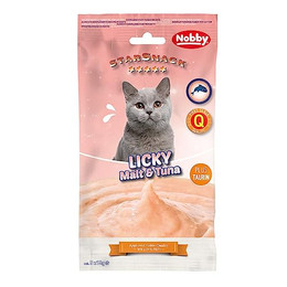 Produktbild von Nobby Katzen-Snack LICKY Malt & Tuna - 5 x 15 g