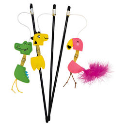 Produktbild von Nobby Katzenangel Zootier Filz mit Rasselball und Catnip