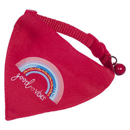 Produktbild von Nobby Katzenhalsband mit Tuch Good Vibes rot - 1 Stk.