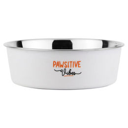 Produktbild von Nobby Katzennapf Pawsitive Vibes weiß - 500 ml