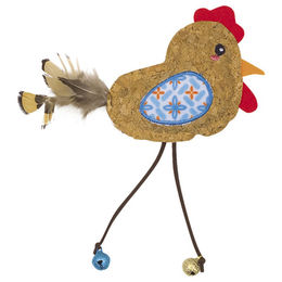 Produktbild von Nobby Katzenspielzeug Kork Vogel mit Catnip blau - 1 Stk.