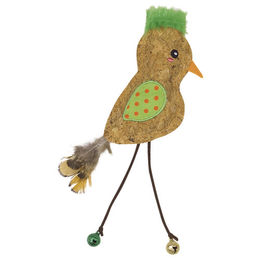 Produktbild von Nobby Katzenspielzeug Kork Vogel mit Catnip grün