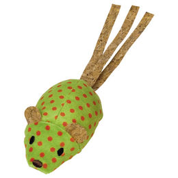 Produktbild von Nobby Katzenspielzeug Plüsch Maus gepunktet mit Catnip grün