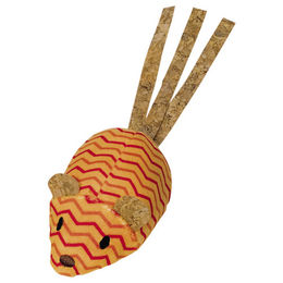 Produktbild von Nobby Katzenspielzeug Plüsch Maus gepunktet mit Catnip orange