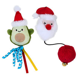 Produktbild von Nobby Katzenspielzeug Xmas Avocado und Santa aus Plüsch