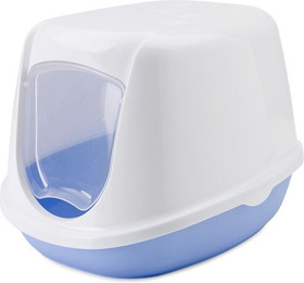 Produktbild von Nobby Katzentoilette Duchesse sweet blau-weiß