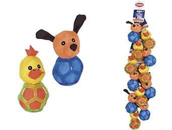 Produktbild von Nobby Kauball TPR Gitterball mit Stofftier 13,5 cm - 13,5 cm