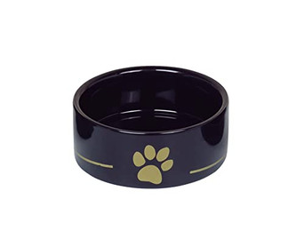 Produktbild von Nobby Keramik Futternapf Golden Paw schwarz - 1,1 l
