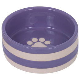Nobby Keramik Futternapf Strio lila/creme - 0,35 l – Bild 1 von 2