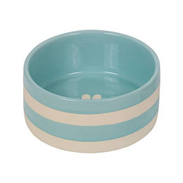 Nobby Keramik Futternapf Strio mint/creme - 1,25 l – Bild 1 von 2