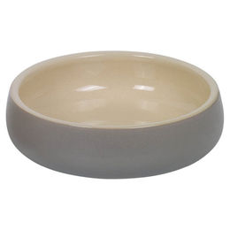 Produktbild von Nobby Keramik Schale Soleno creme/grau - 0,35 l