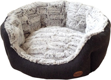 Produktbild von Nobby Komfort Bett oval CACHO dunkelgrau
