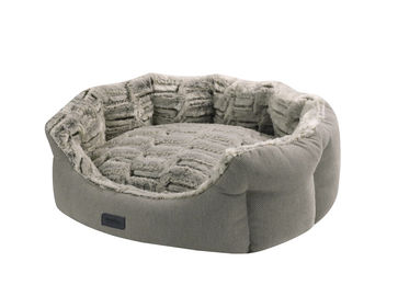 Nobby Komfort Bett oval CACHO hellbraun – Bild 1 von 2