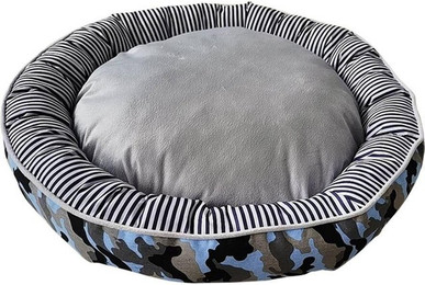 Produktbild von Nobby Komfortbett Donut Classic Elio blau Camouflage