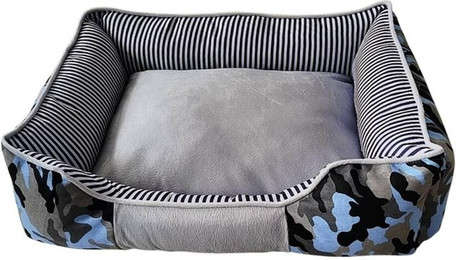 Produktbild von Nobby Komfortbett eckig Classic Elio blau Camouflage