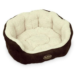 Nobby Komfortbett TAIKA braun / wollweiß – Bild 1 von 7