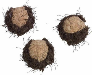 Produktbild von Nobby Kork Bälle mit Rassel 3er Pack - 3 x 4 cm