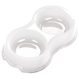 Produktbild von Nobby Kunststoff Doppelnapf weiß - 800 ml