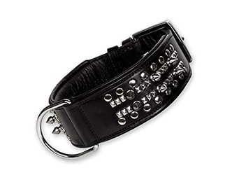 Produktbild von Nobby Leder Halsband DELGADO schwarz 65 cm 50 mm