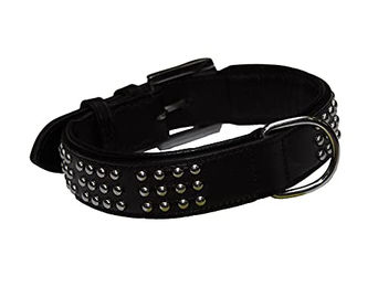 Produktbild von Nobby Leder Halsband VINTO schwarz 55 cm