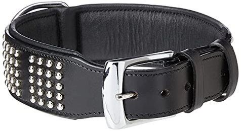Nobby Leder Halsband VINTO, schwarz 60 cm, 50 mm – Bild 1 von 4