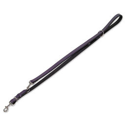Produktbild von Nobby Leder Hundeleine Custailo lila/schwarz - 200 cm
