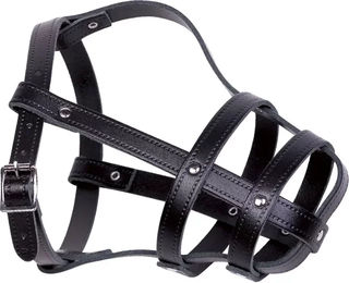 Produktbild von Nobby Leder Maulkorb schwarz Größe 6 - 1 Stk.