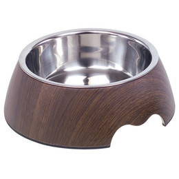 Produktbild von Nobby Melamin Napf Dark Wood für Hunde - 700 ml