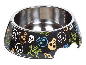 Produktbild von Nobby Melamin Napf Skull für Hunde Größe L - 700 ml