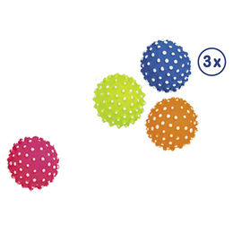 Produktbild von Nobby Moosgummi Bälle mit Noppen 3er Netz