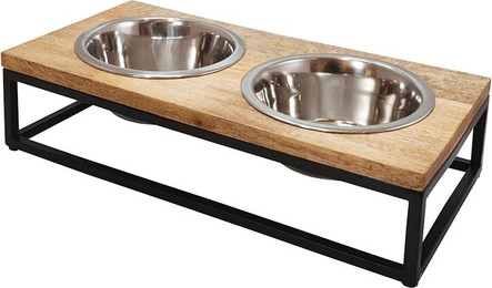 Produktbild von Nobby Napfständer Elegant Diner mit 2 Edelstahlnäpfen - 2 x 1,8 l