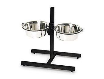 Produktbild von Nobby Napfständer verstellbar DINER BAR inkl. 2 Näpfen - 2 x 4,5 l