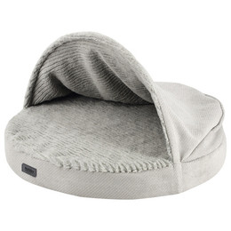 Produktbild von Nobby Orthopädische Komfortmatte rund mit Decke Lago hellgrau für Katzen