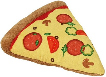 Produktbild von Nobby Plüsch Hot Dog oder Plüsch Pizza Hundespielzeug