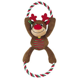Produktbild von Nobby Plüsch Rentier mit Seil